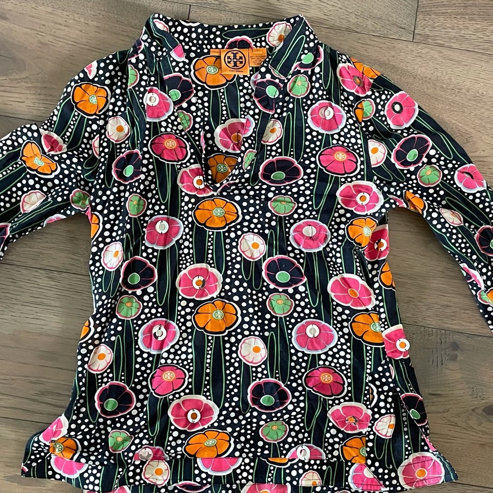 RARE Tory Burch Floral Tunic with Embellishments